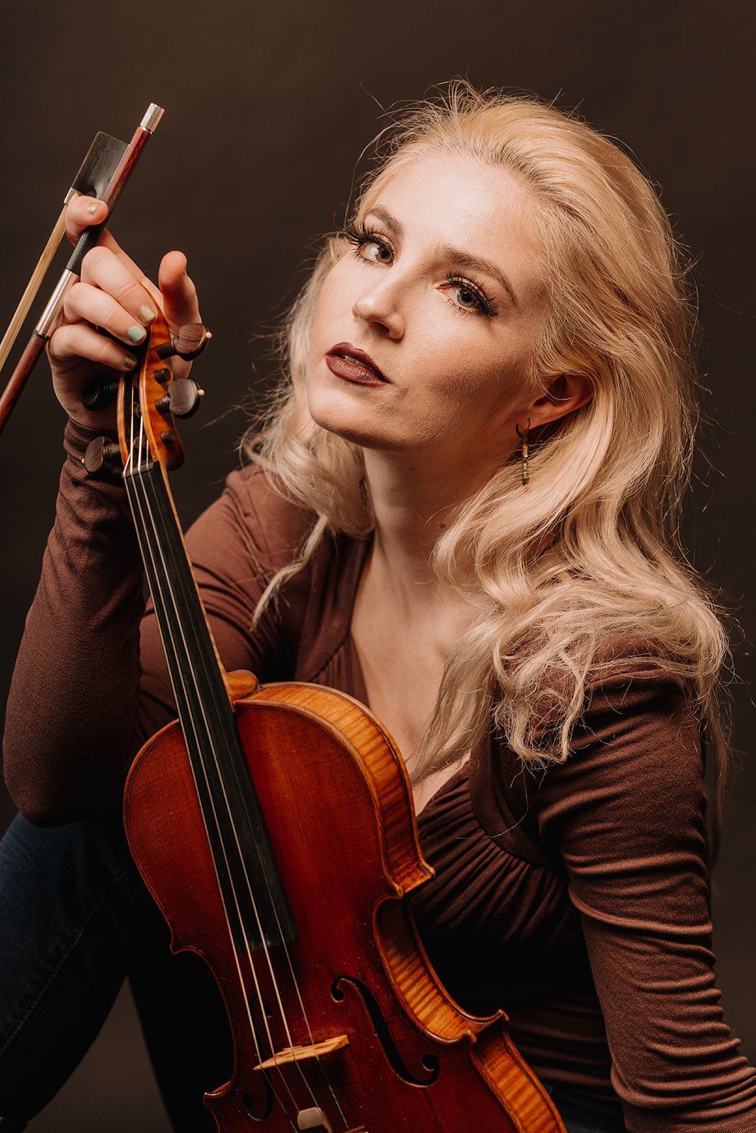 Editorial portrait of a violinist